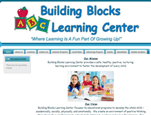Tablet Screenshot of buildingblockslearningcenter.com